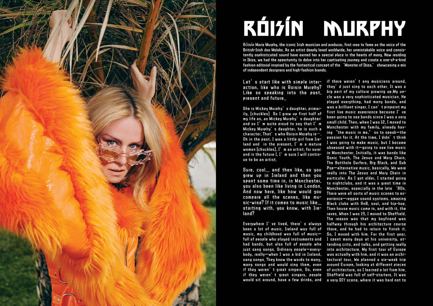 Roisin Murphy, the iconic Irish musician and producer photos by KEYI Studio and interview by Grzegorz Bacinski