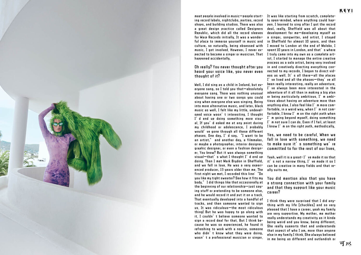 Roisin Murphy, the iconic Irish musician and producer photos by KEYI Studio and interview by Grzegorz Bacinski