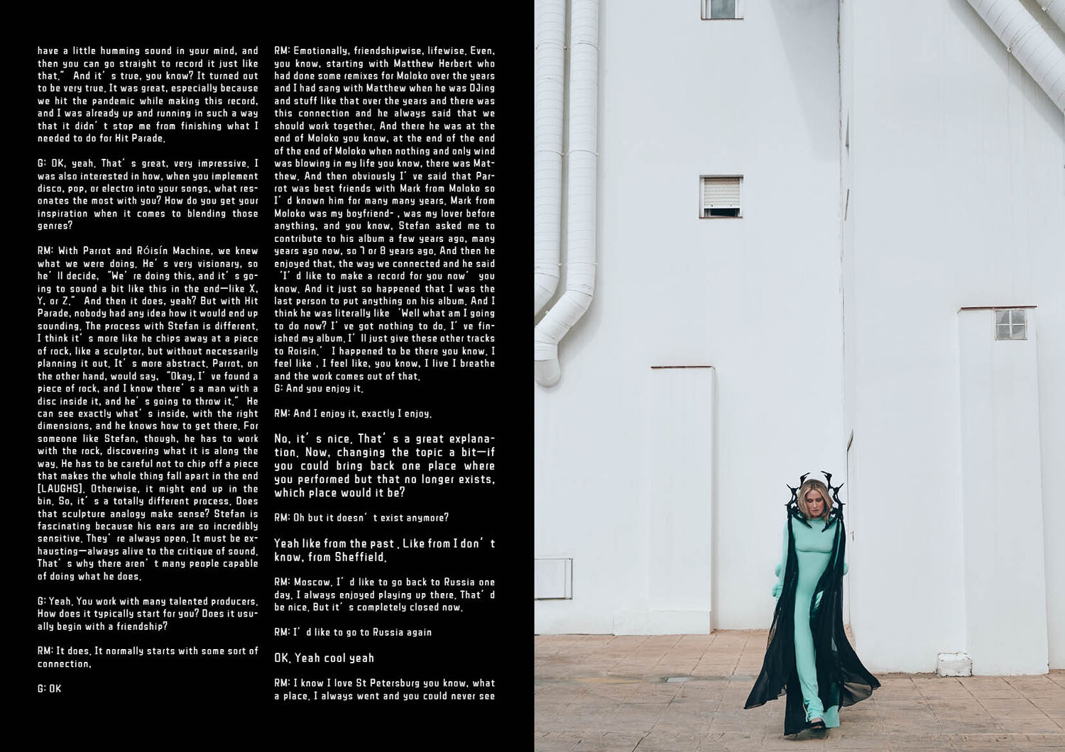 Roisin Murphy, the iconic Irish musician and producer photos by KEYI Studio and interview by Grzegorz Bacinski